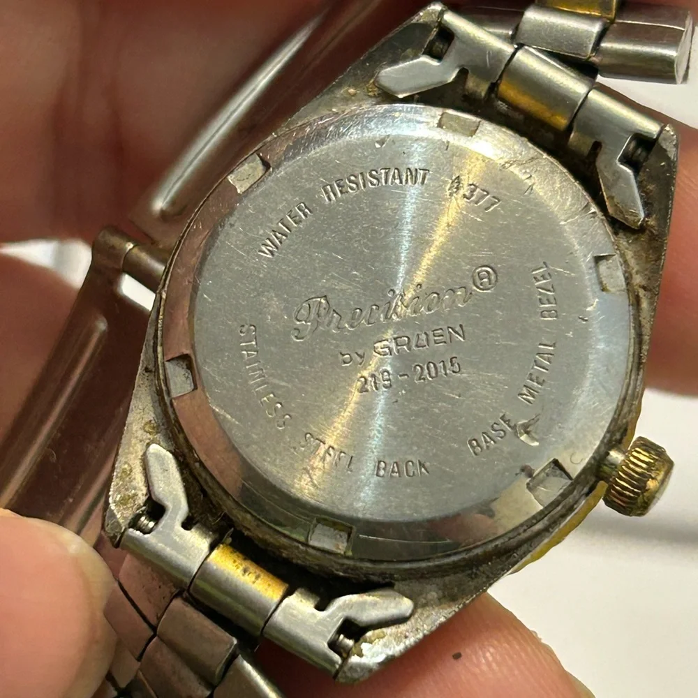 Gruen Precision Gold and Silver Watch
